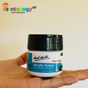 Mont Marte Signature Acrylic Colour Paint 100ml - Titanium White MSCH1001