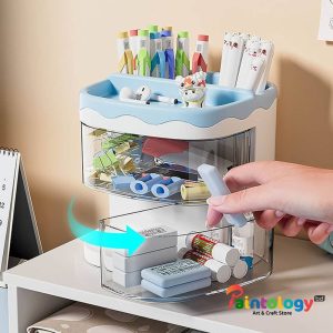 Practical Multi-Functional Desk Organizer Pen Holder Cosmetics Storage Shelf