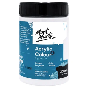Acrylic Colour Paint Signature 300ml - Titanium White