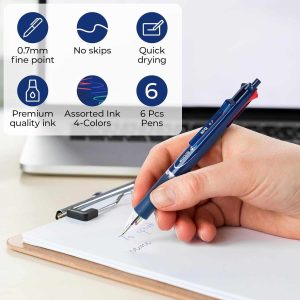 M&G WISDOM 4 COLORS SEMI-GEL BALLPOINT PEN 0.7 1pec ABP803R4